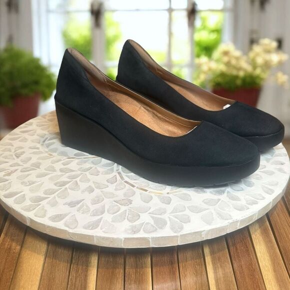 Vionic Sereno Orthodic Comfort Leather Wedge Pump Size 9.5 - Picture 4 of 10